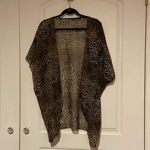 Women’s Sheer open front short sleeve kimono